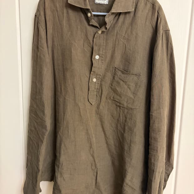 빔즈하트 헨리넥 린넨 셔츠 L