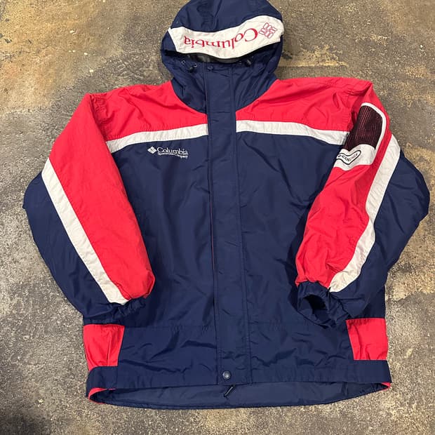 빈티지 90s 컬럼비아 올드스쿨 바람막이