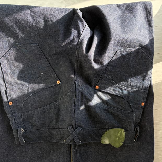 와이드 레그 셀비지 데님