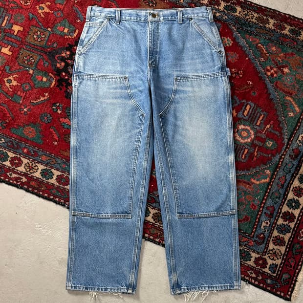 OG 칼하트 데님 더블니 칼하트 워크팬츠 썩블니