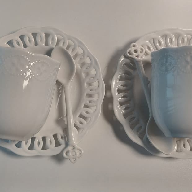 (직수입) 빈티지 머그 2set(스푼포함)