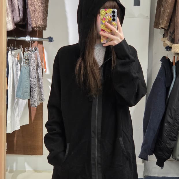 J 질샌더 유니클로 캐시미어 투웨이 후드집업