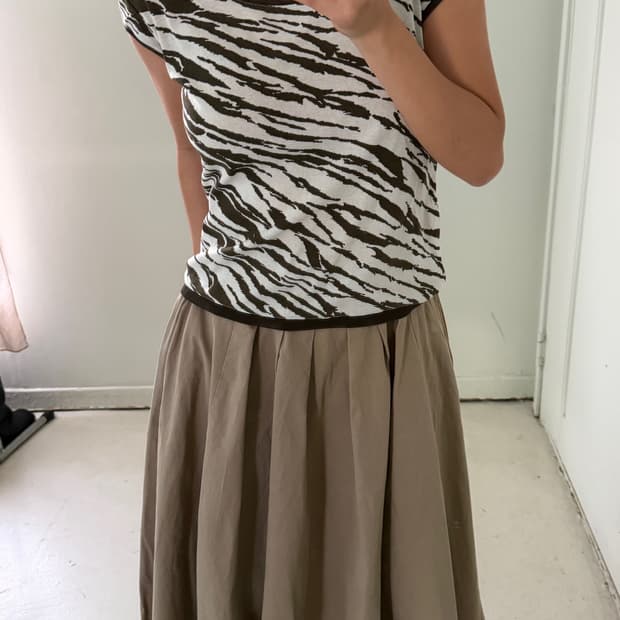 일본빈티지 y2k 지브리 슬림 탑 티셔츠