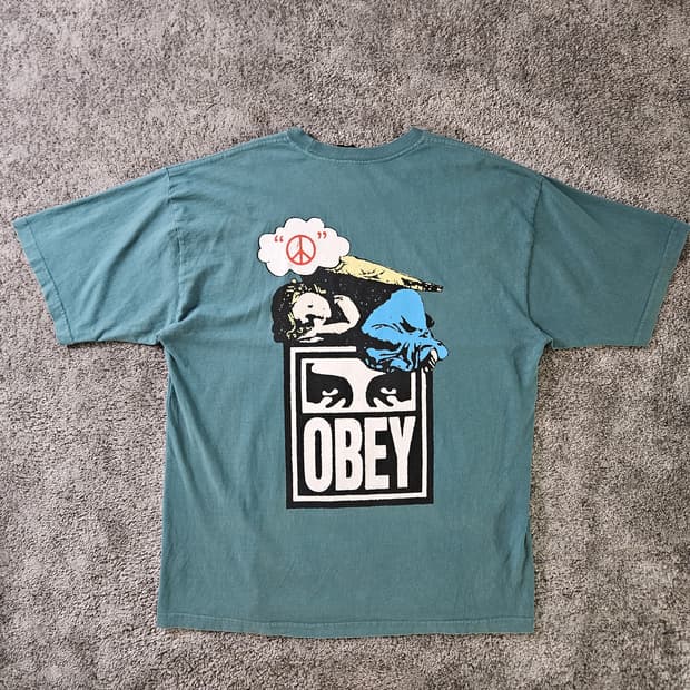 [무료배송] OBEY 그래픽 반팔 티셔츠
