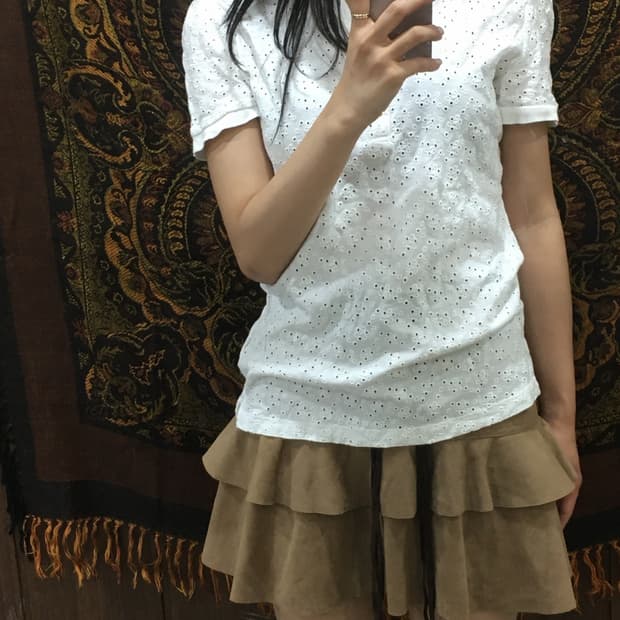 펀칭 레이스 포인트 티