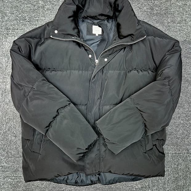 [M]<플립>블랙 패딩 점퍼