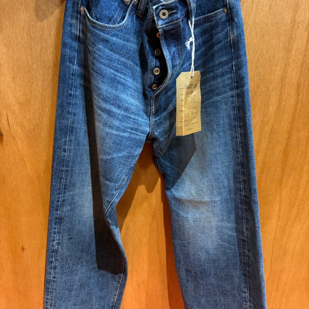 B&W Kasuri Nep Selvedge Denim Pants - Ol