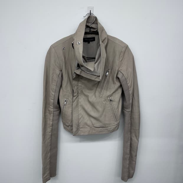 Mercurylux 고트스킨 투웨이 하이넥 자켓