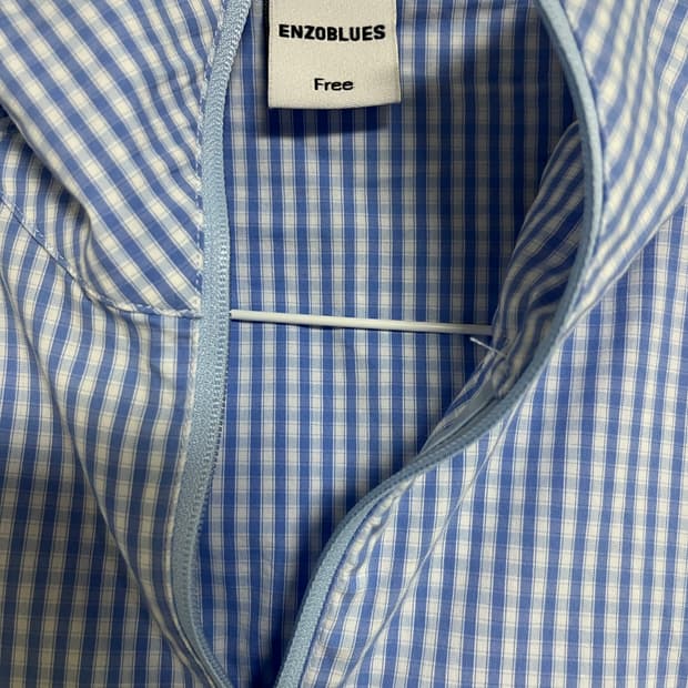 Enzoblues 엔조블루스 체크 바람막이