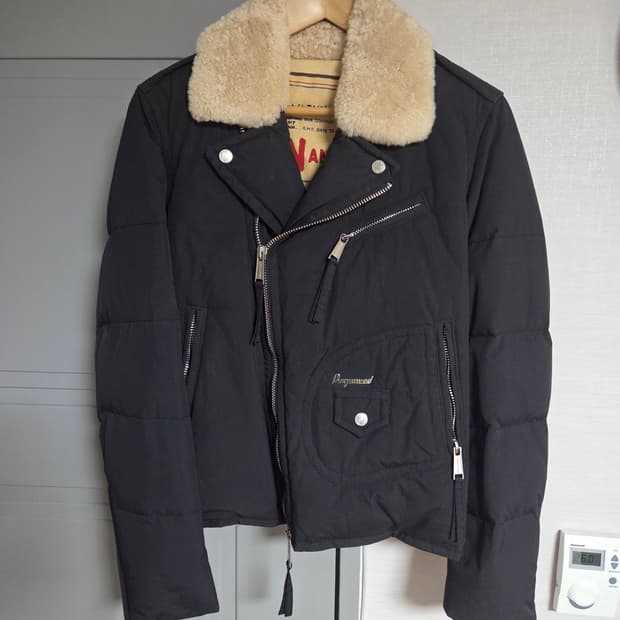 디스퀘어드2 양모넥 라이더 패딩자켓