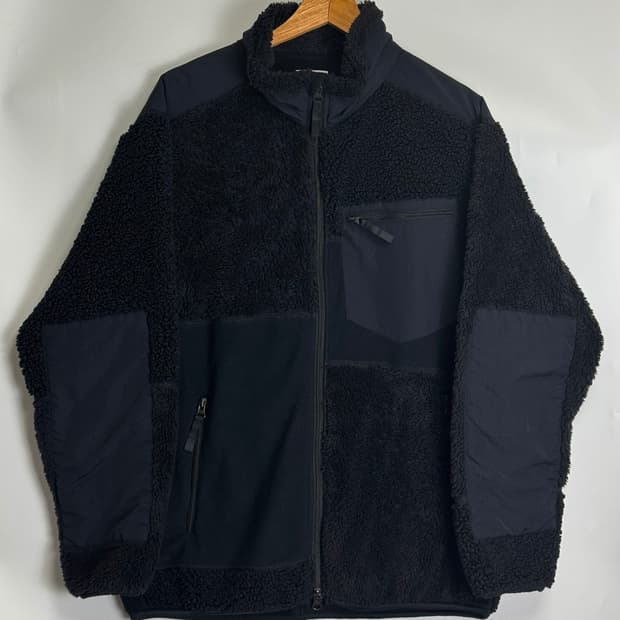 유니클로 X 엔가 엔지니어드가먼츠 플리스 후리스 집업 블랙 L