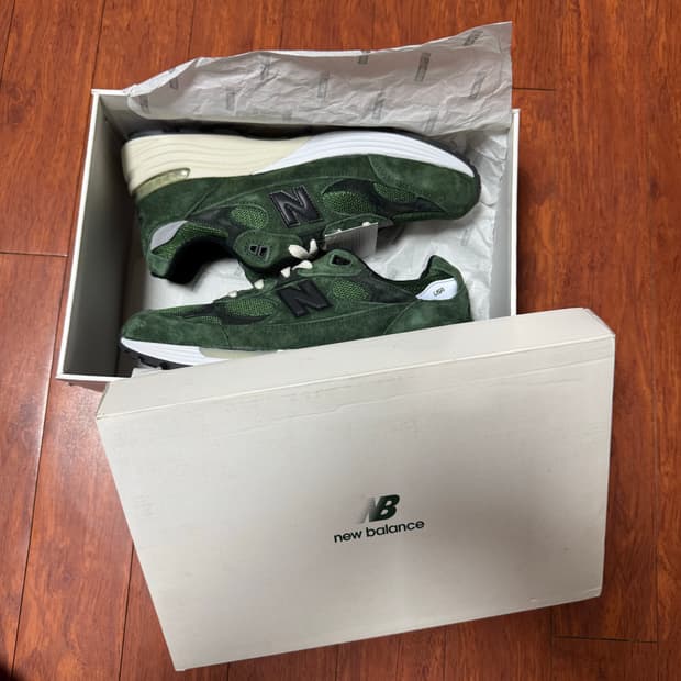 뉴발란스 x jjjjound 992 모시그린 새상품