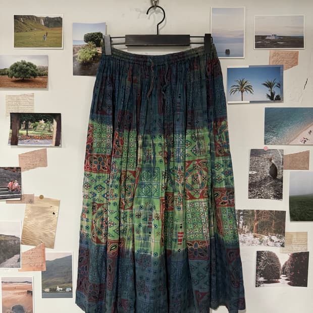 히피 밴딩 스커트