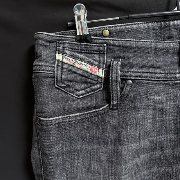 Diesel black denim pants