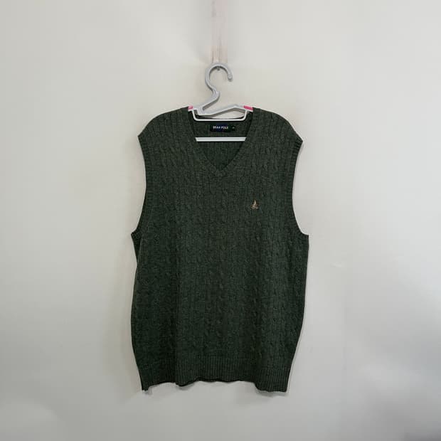 빈폴 울 니트 조끼 110