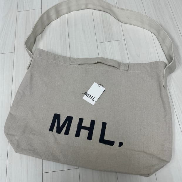 MHL 매장 구매 정품 헤비 코튼 크로스 캔버스백