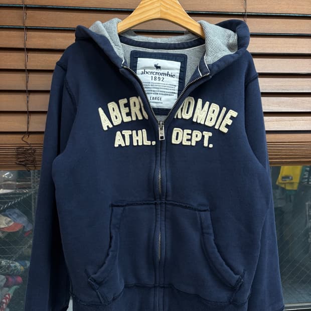 Abercrombie&Fitch 아베크롬비앤피치 빈티지 아치로고 후드집업