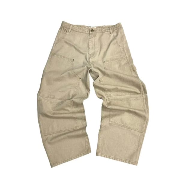 (2)아오이로 aoiro 더블니 팬츠 - 탄