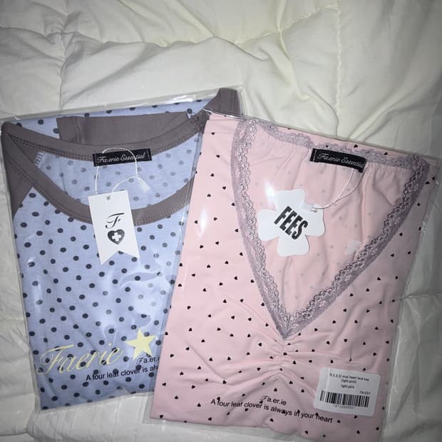 택o) 새상품 샵페어리 나그랑 래글런 티 블루