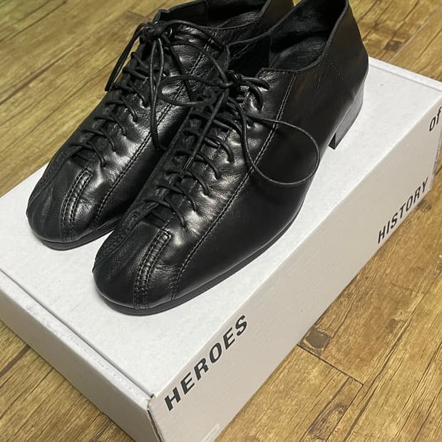 [소장품] ROUND TOE LACE-UP_2.0 (+3cm) W250