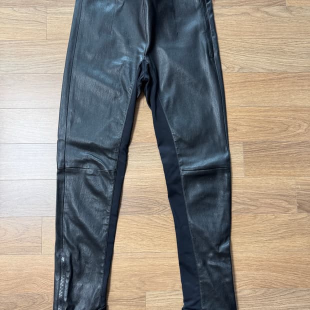 [Louis Vuitton] 루이비통 블랙 가죽 레더 팬츠 40