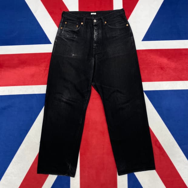 피그벨 흑청 데님팬츠 32