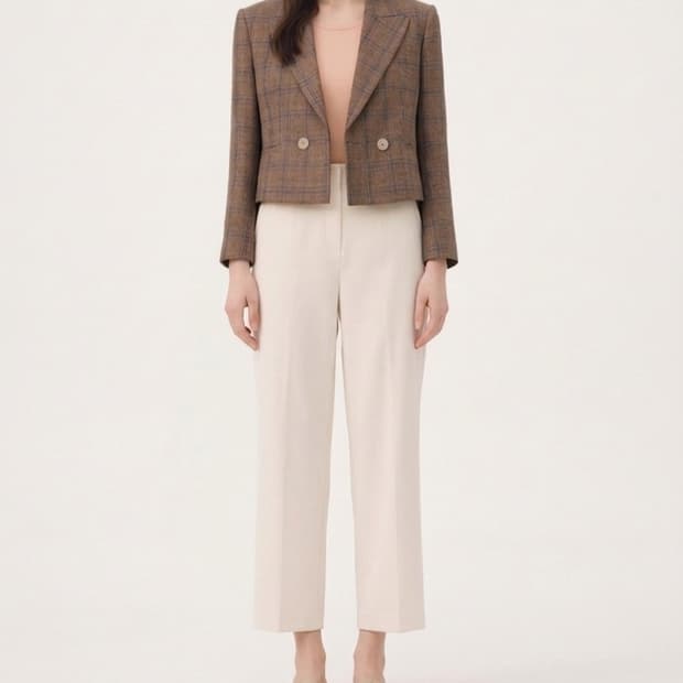 미샤 린넨블렌드 자켓 44사이즈(55가능)