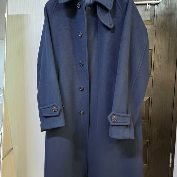 히스헤지스 네이비 발마칸 코트