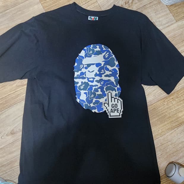 베이프 카모 반팔 xl