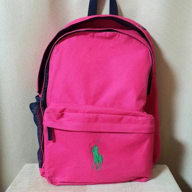 폴로 랄프로렌 핑크 백팩 가방