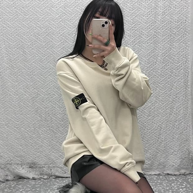 스톤 아일랜드 빈티지 캐주얼 와펜 맨투맨 XXL C09289