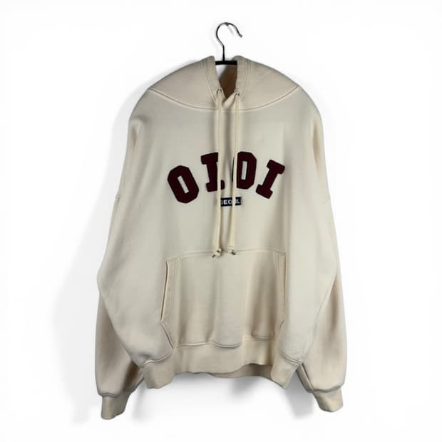 M) 오아이오아이 루즈핏 후드 티 크림