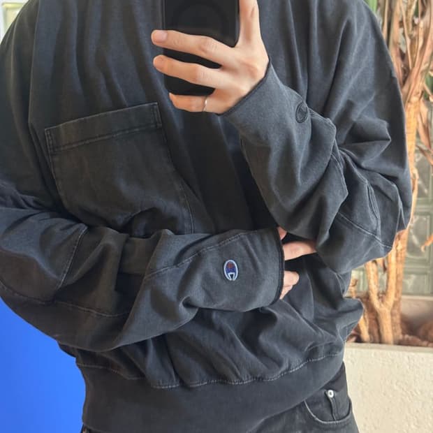 X CHAMPION LS TEE  X 챔피언 LS 티셔츠