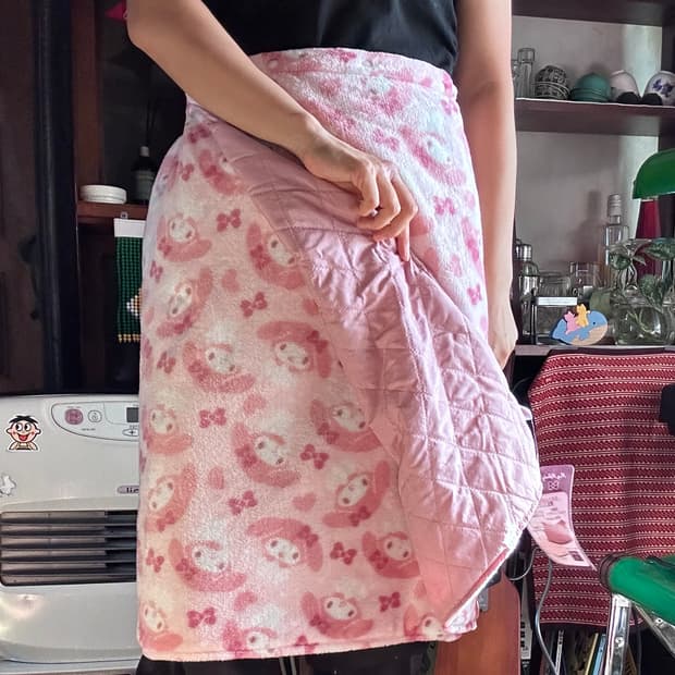 헬로 키티, 마이멜로디 3way 방한 블랭킷 스커트