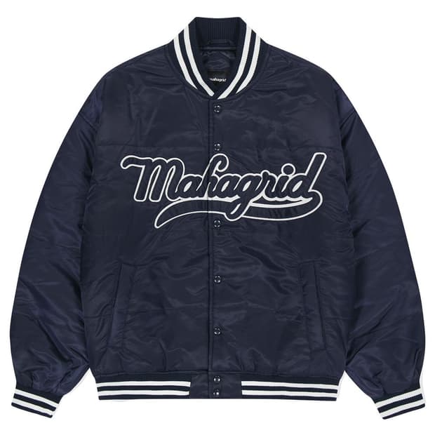 마하그리드 STADIUM JACKET NAVY 스타디움 자켓 M