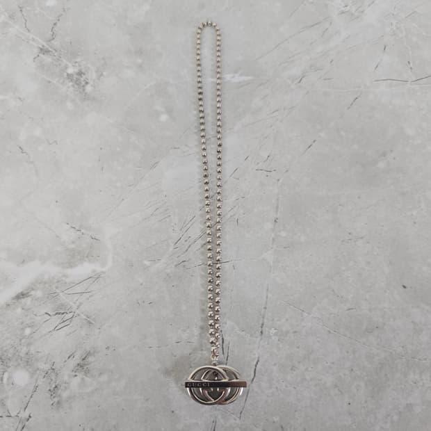 구찌 인터로킹 더블 G 실버 네크리스 목걸이 판매