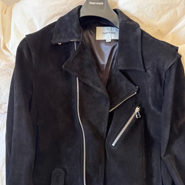 토니웩 Calf suede Biker Jacket  L