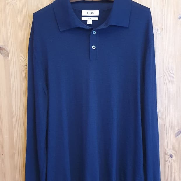 100.COS 울 니트 카라티