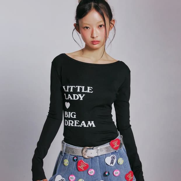 TYPOGRAPHY LONG SLEEVE_BLACK