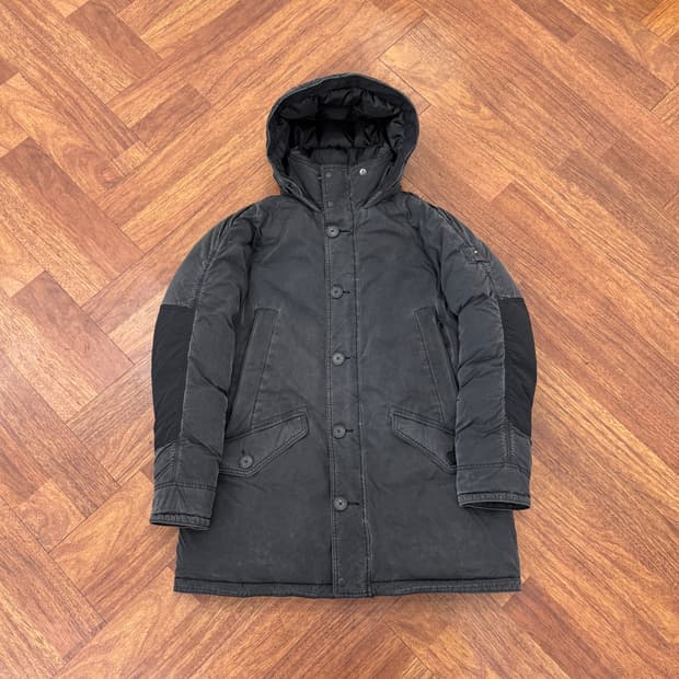 110 series 시리즈 나누크 피그먼트 워싱 구스다운 패딩 자켓 