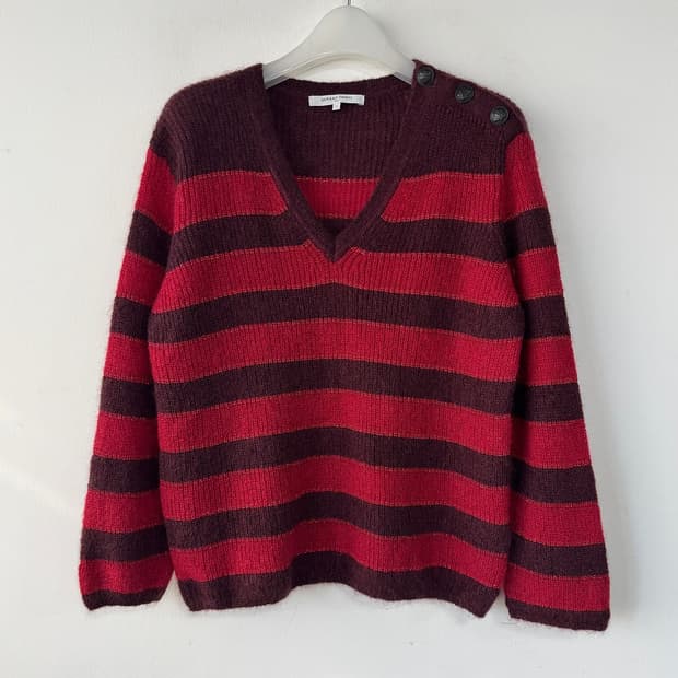 제라드다렐 버튼 디테일 모헤어 울 점퍼