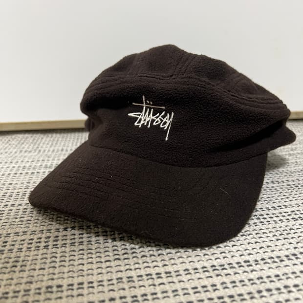 스투시 플리스 패널캡 브라운 남여공용