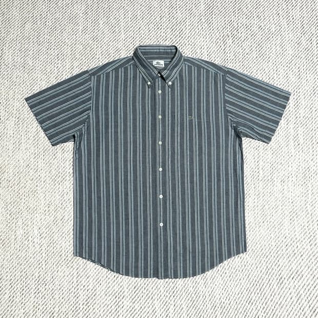 [L] Lacoste 라코스테 클래식 스트라이프 반팔 셔츠