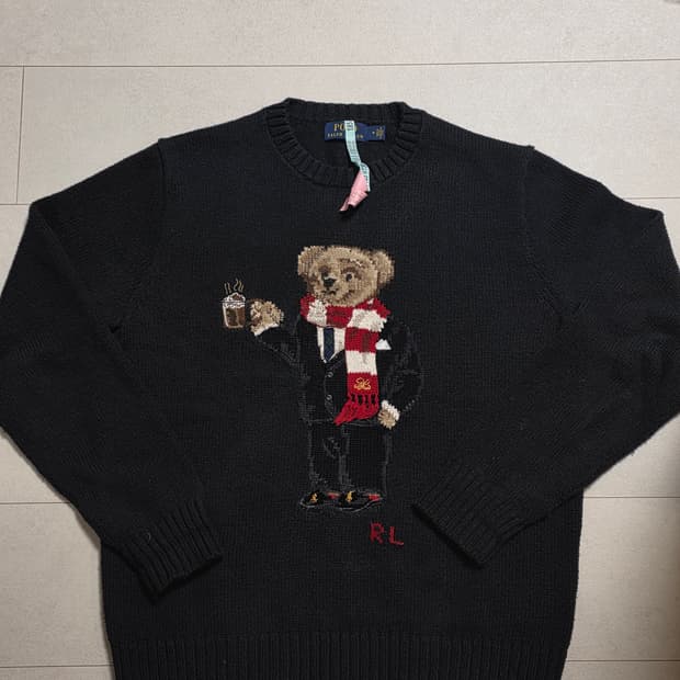 폴로 랄프로렌 코코아 베어 니트 M
