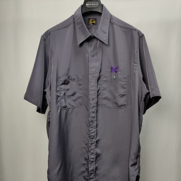 니들스 워크셔츠 반팔 그레이 xl