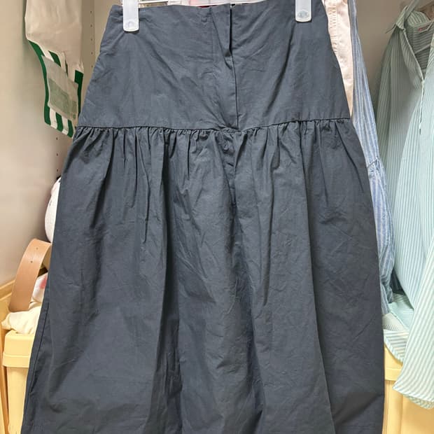 페스토 COTTON SHIRRING SKIRT DARK LAKE