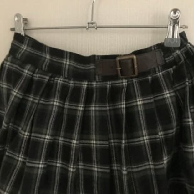 빈티지 체크 스커트 vintage check skirt