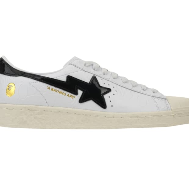 아디다스 x 베이프 슈퍼스타 빈티지 클라우드 화이트 코어 블랙 280