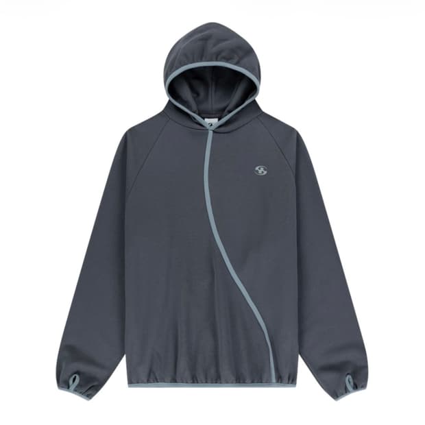 산산기어 테이프드 후디 애쉬 차콜