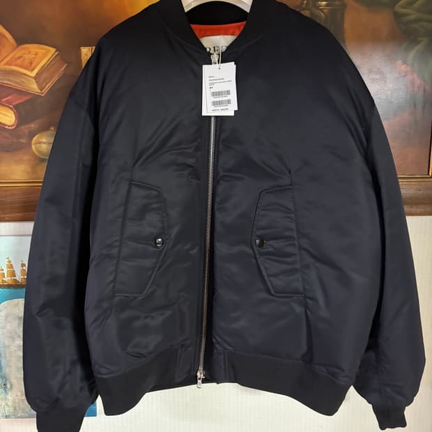 (새 거)렉토 오버사이즈 나일론 다운 점퍼 L